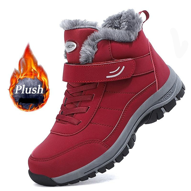 Unisex Snow Boots Classic Plush Suede Loafers - Misthere K.