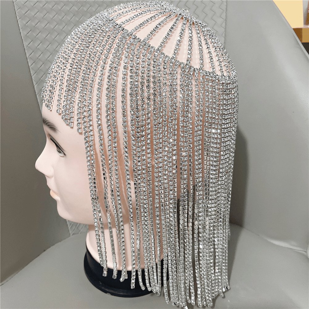 European and American Ornament Full Rhinestone Tassel WigMisthere K. - All rights reserved