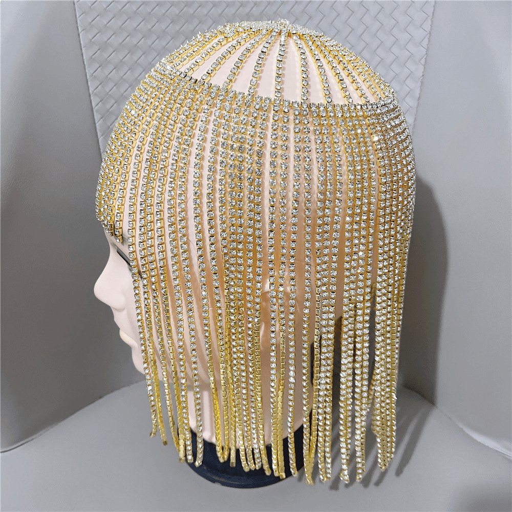 European and American Ornament Full Rhinestone Tassel WigMisthere K. - All rights reserved